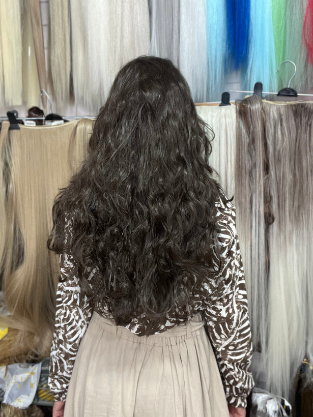 کلاهگیس خرمایی حالت دار