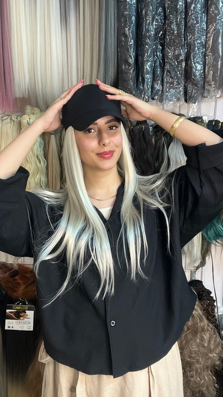 کلاه مویی نقره ای